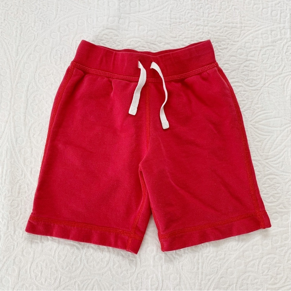 Hanna Andersson Cotton‎ Drawstring Shorts, Red